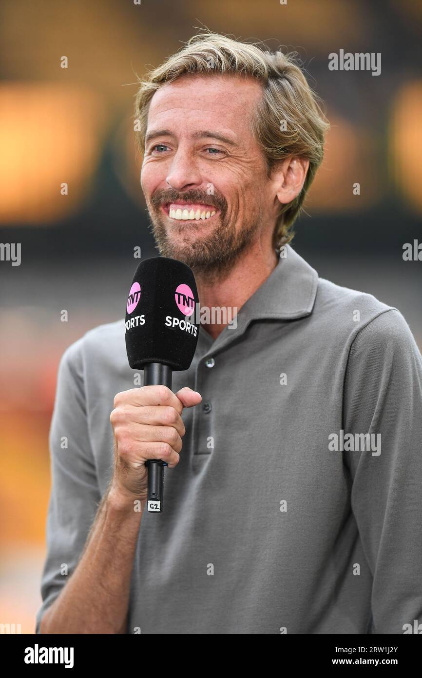 Peter Crouch vor dem Spiel Wolverhampton Wanderers gegen Liverpool in Molineux, Wolverhampton, Großbritannien, 16. September 2023 (Foto: Mike Jones/News Images) Stockfoto