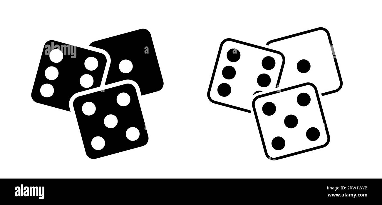 Comic-Würfel und Augen. Würfelspiel mit sechs Gesichtern zum Spielen. Würfel- oder Würfel-Spiele. Spielsteine für Bretter. Casino-Würfel, online für Glück. Spiele spielen. Rollin Stockfoto