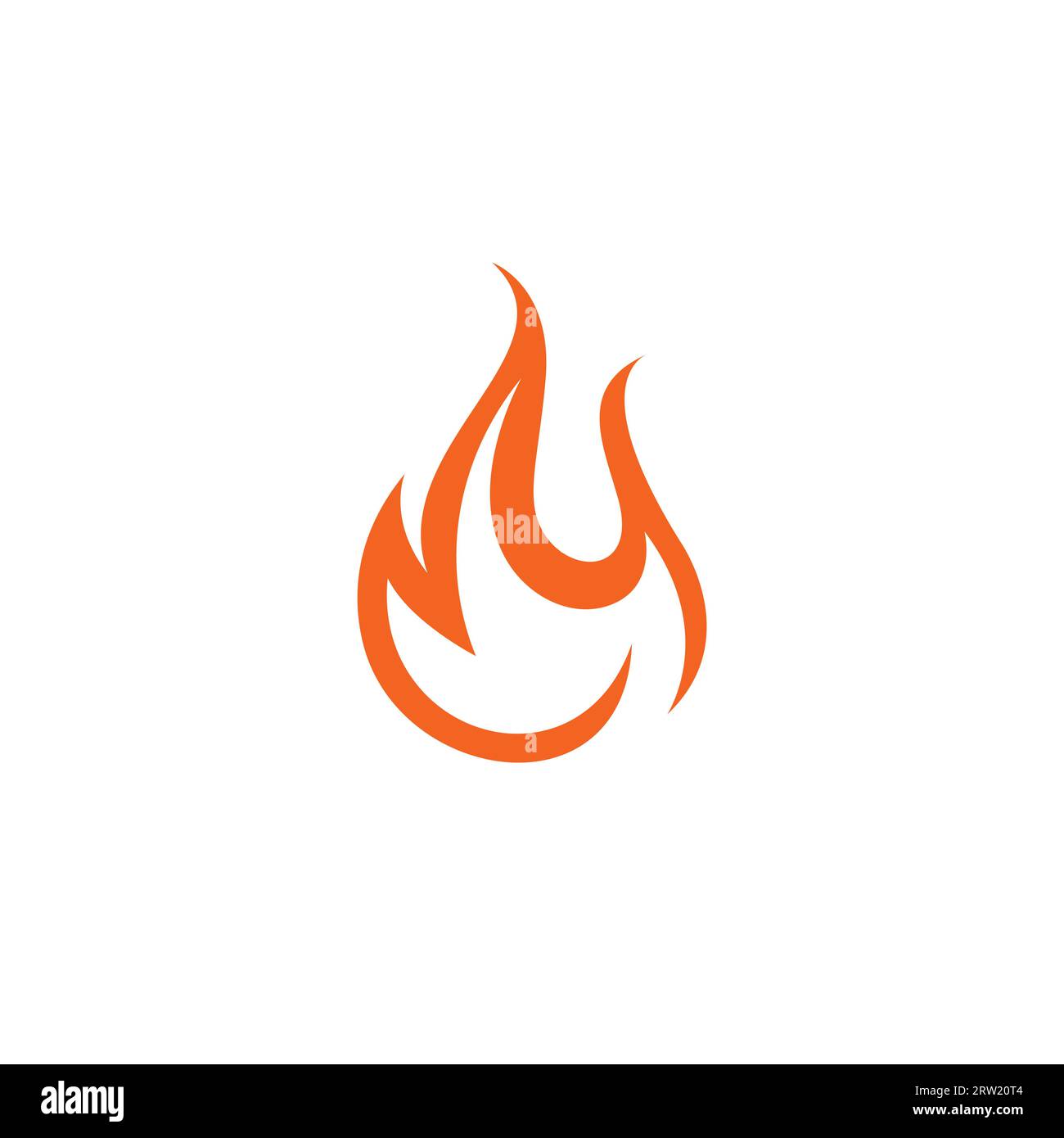 Feuer Sie Ein Einfaches Logo-Design. Symbol „Feuer“ Vektor Stock Vektor