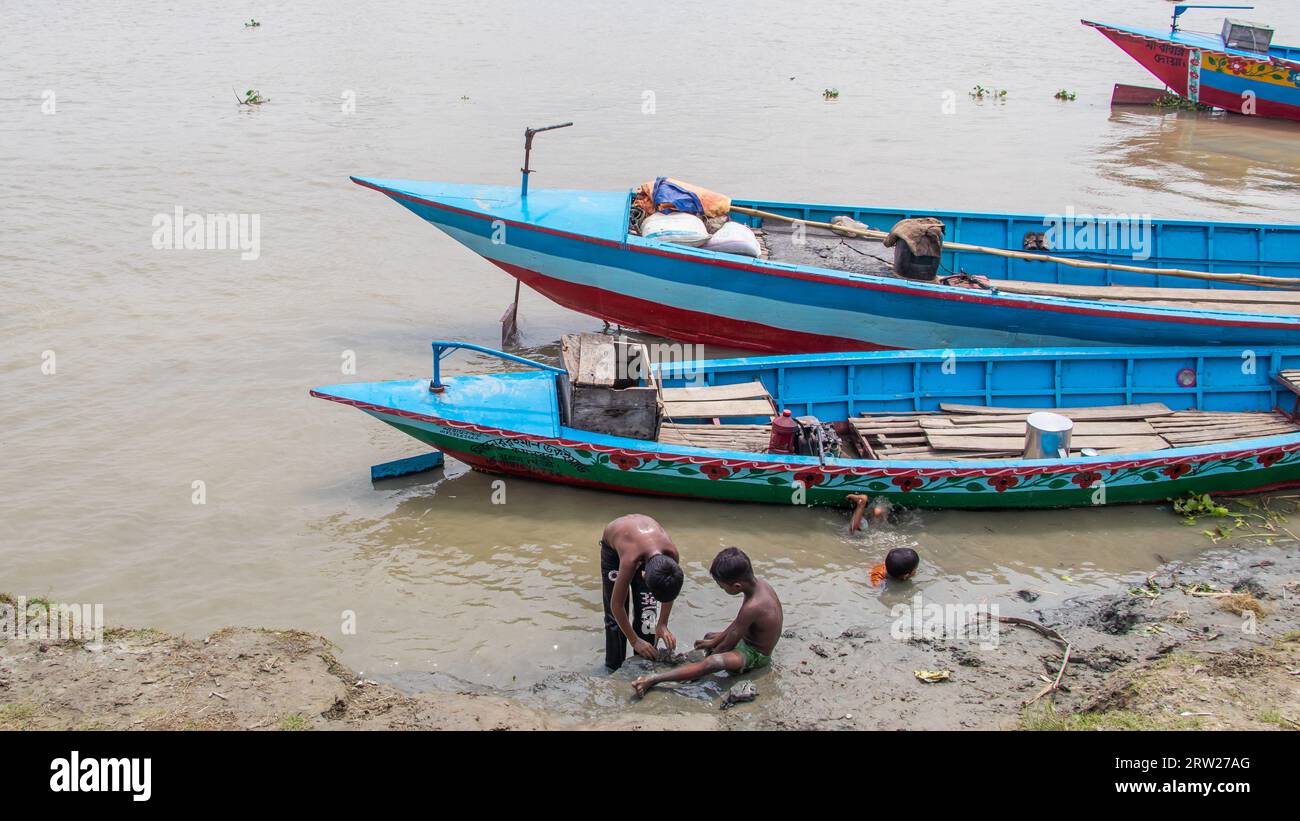 Traditionelles 4K-Foto von Ruhitpur, Bangladesch, aufgenommen am 05. September 2022 Stockfoto