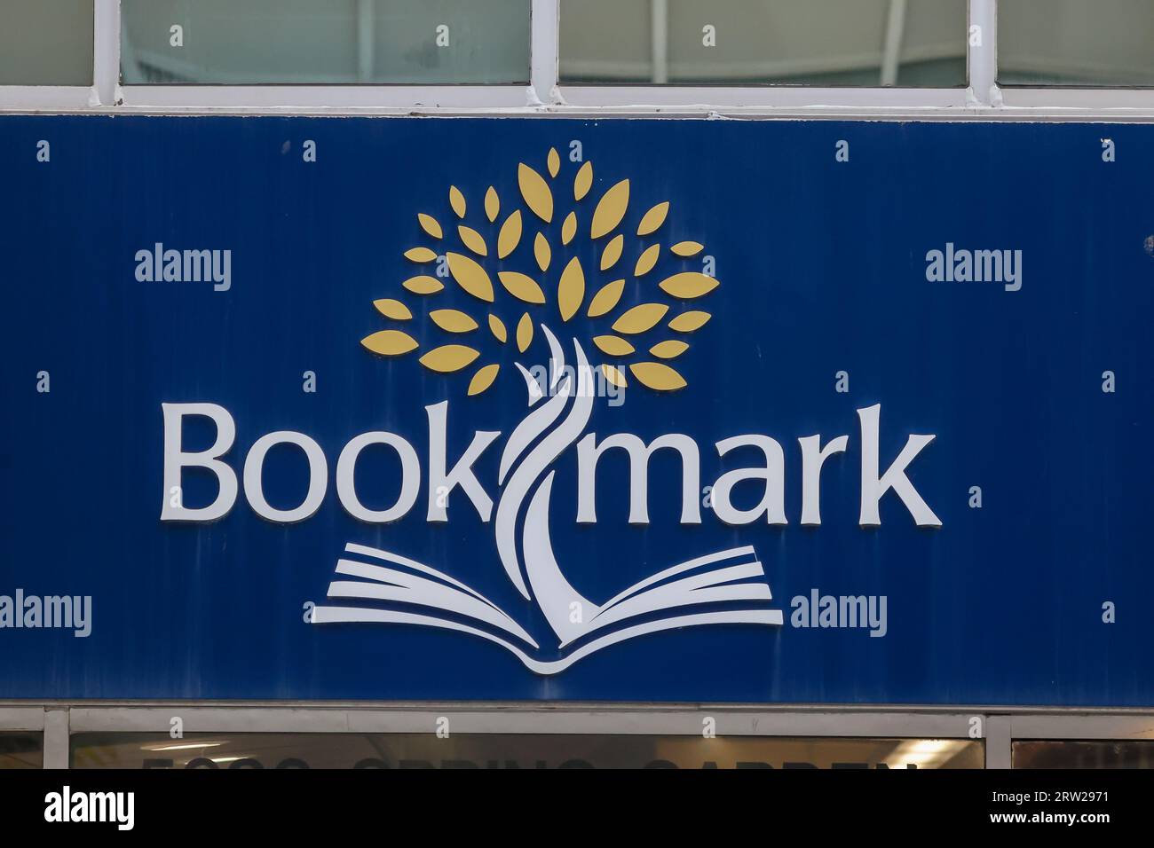 Lesezeichen-Buchspeicher-Banner. Lokale unabhängige Buchhandlung in Charlottetown und Halifax. HALIFAX, NOVA SCOTIA, KANADA Stockfoto