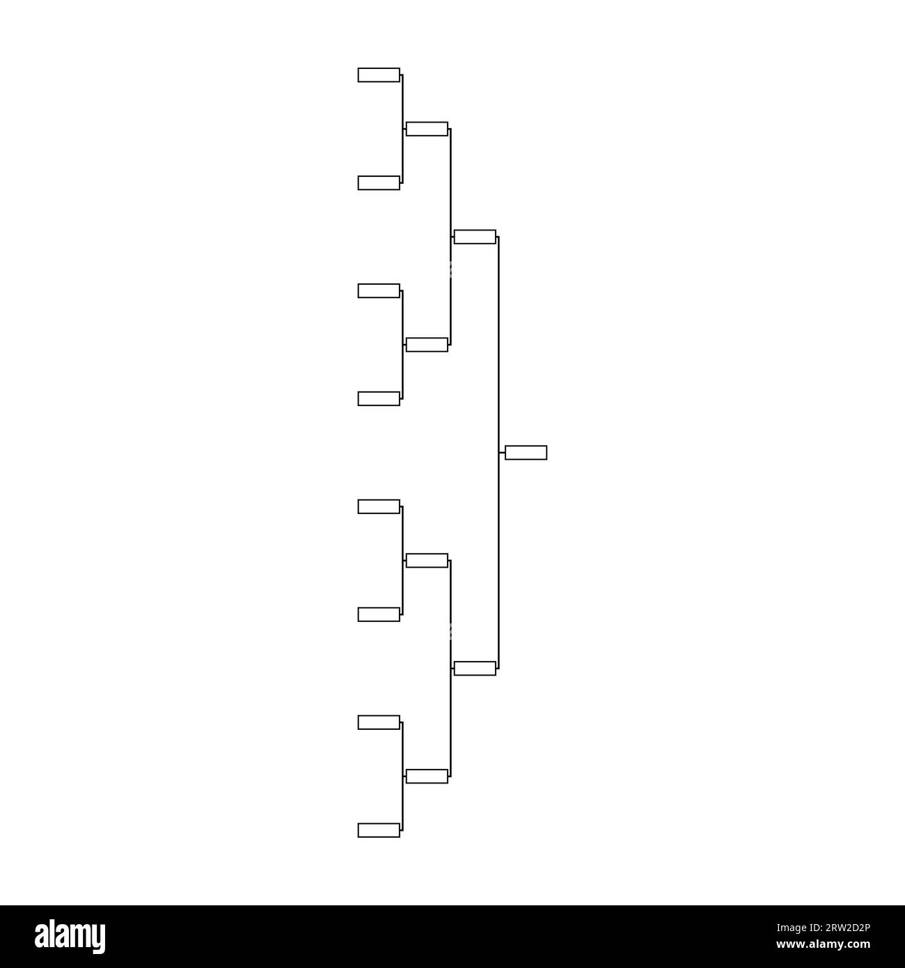 Bracket Sport-Turnier, leere Elimination Event-Zeichen, Playoff-Spiel Vektor-Illustration. Stock Vektor