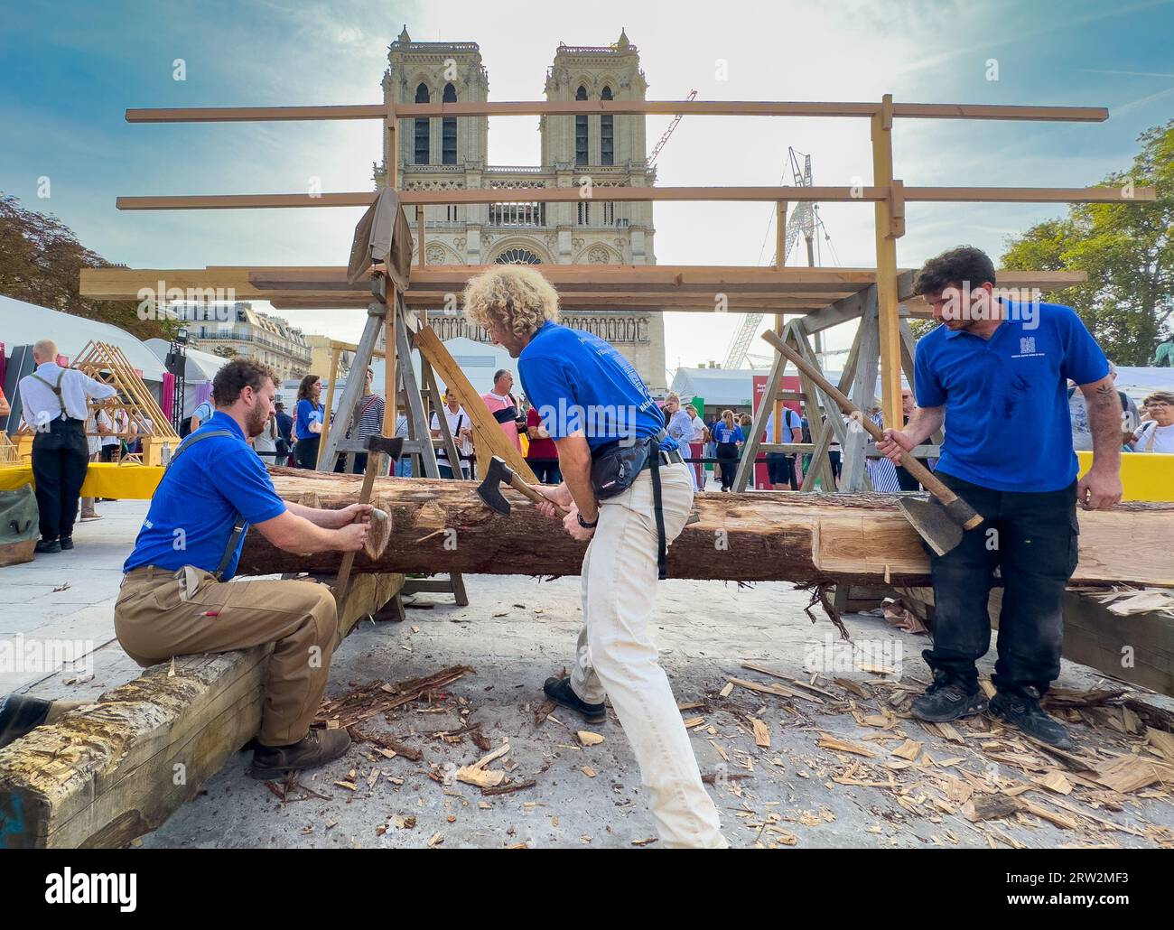 Paris, Frankreich. 16. September 2023 Französische Tischler und