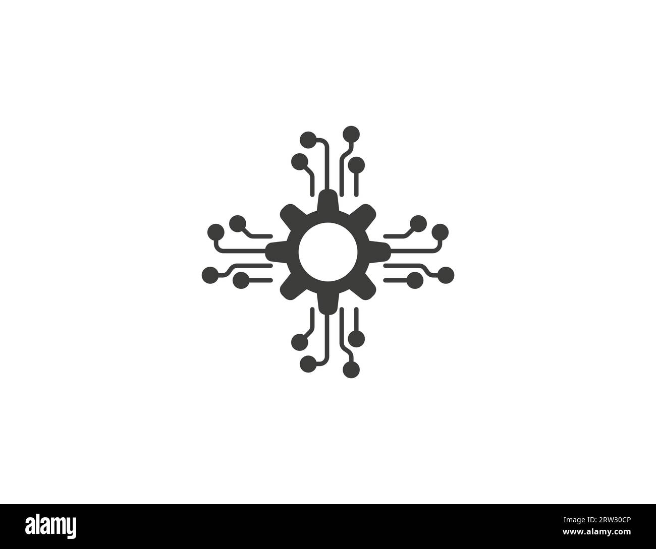 Algorithmus, Engineering, Kanalsymbol. Vektorillustration. Stock Vektor