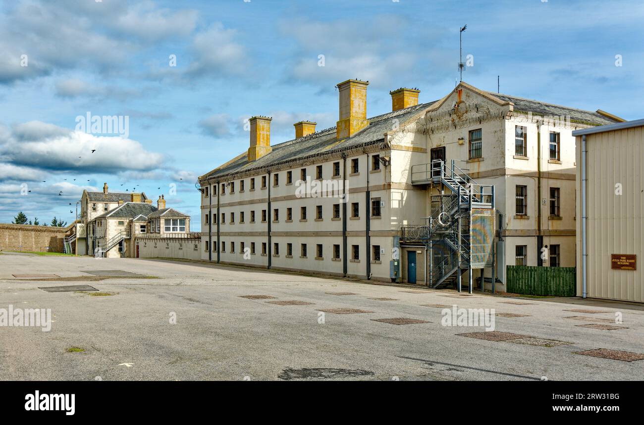 Peterhead Prison Museum Aberdeenshire Scotland ein Zellblock und Innenhof Stockfoto