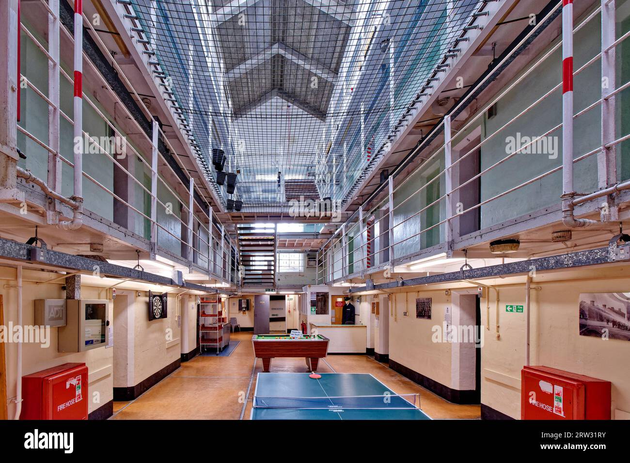 Peterhead Prison Museum Aberdeenshire Scotland, Innenbereich im Erdgeschoss, Erholungsgebiet Stockfoto