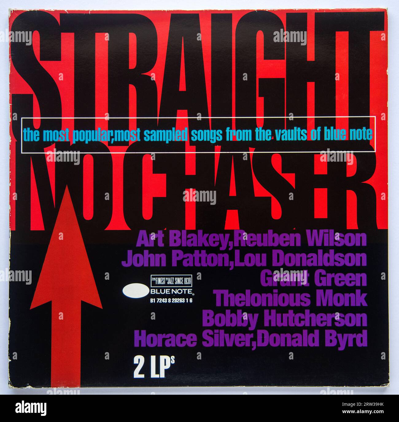 LP-Cover des Straight No Chaser-Compilation-Albums der meisten gesampelten Blue Note-Musik, das 1994 veröffentlicht wurde Stockfoto