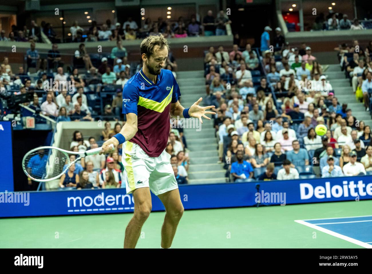 Daniil Medvedev (RUS) nahm an den Halbfinalen der Männer beim US Open Tennis 2023 Teil Stockfoto