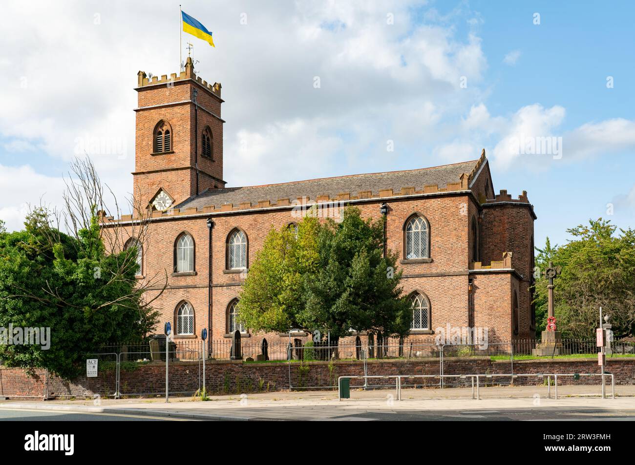 St. Mary's Church (heute alle Heiligen), Edge Hill, Liverpool. Über 200 Jahre alt, besuchte Joseph Williamson (Williamson Tunnel) hier und ist hier begraben. Stockfoto