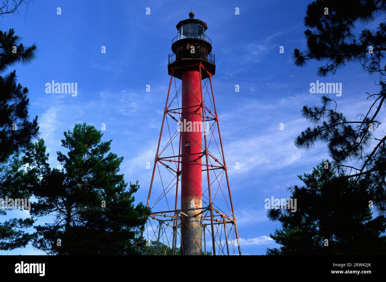 Crooked River Lighthouse, Franklin County, Florida Stockfoto