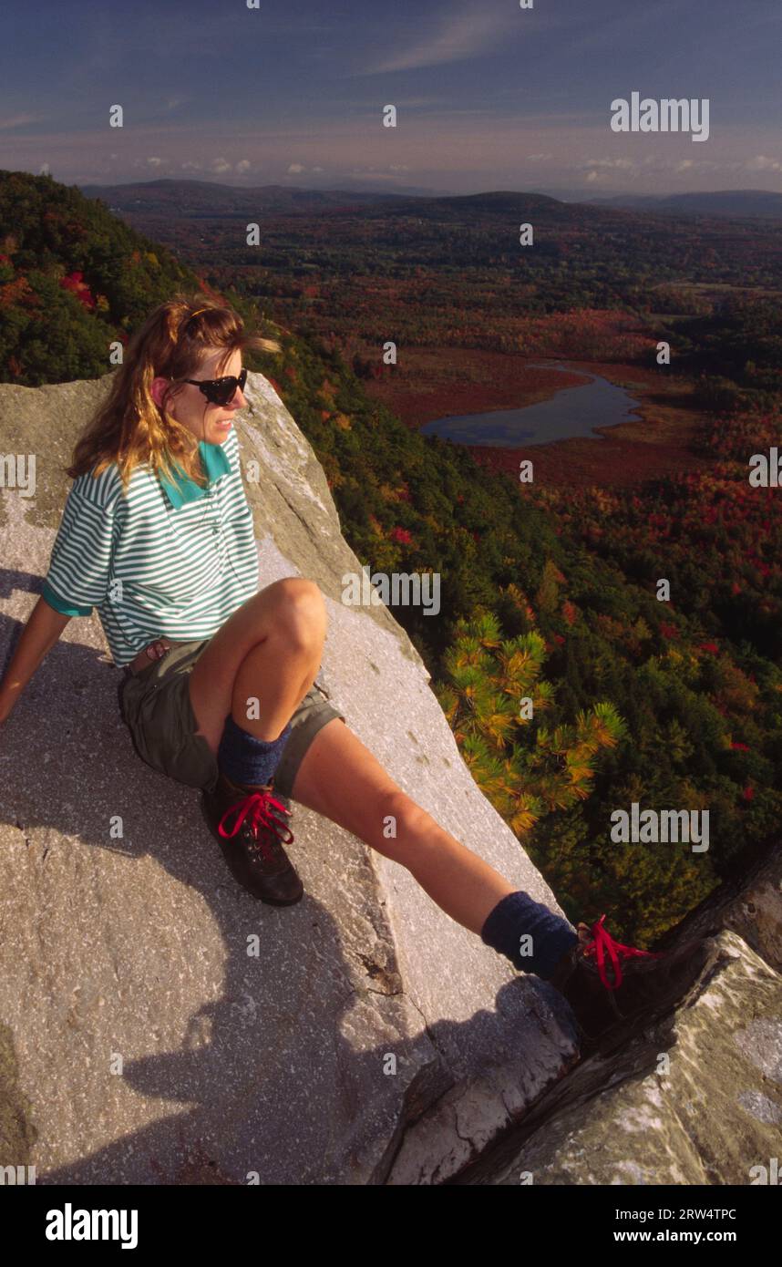 Der Gipfel des Squaw Peak, Monument Mountain Reservation, Massachusetts Stockfoto