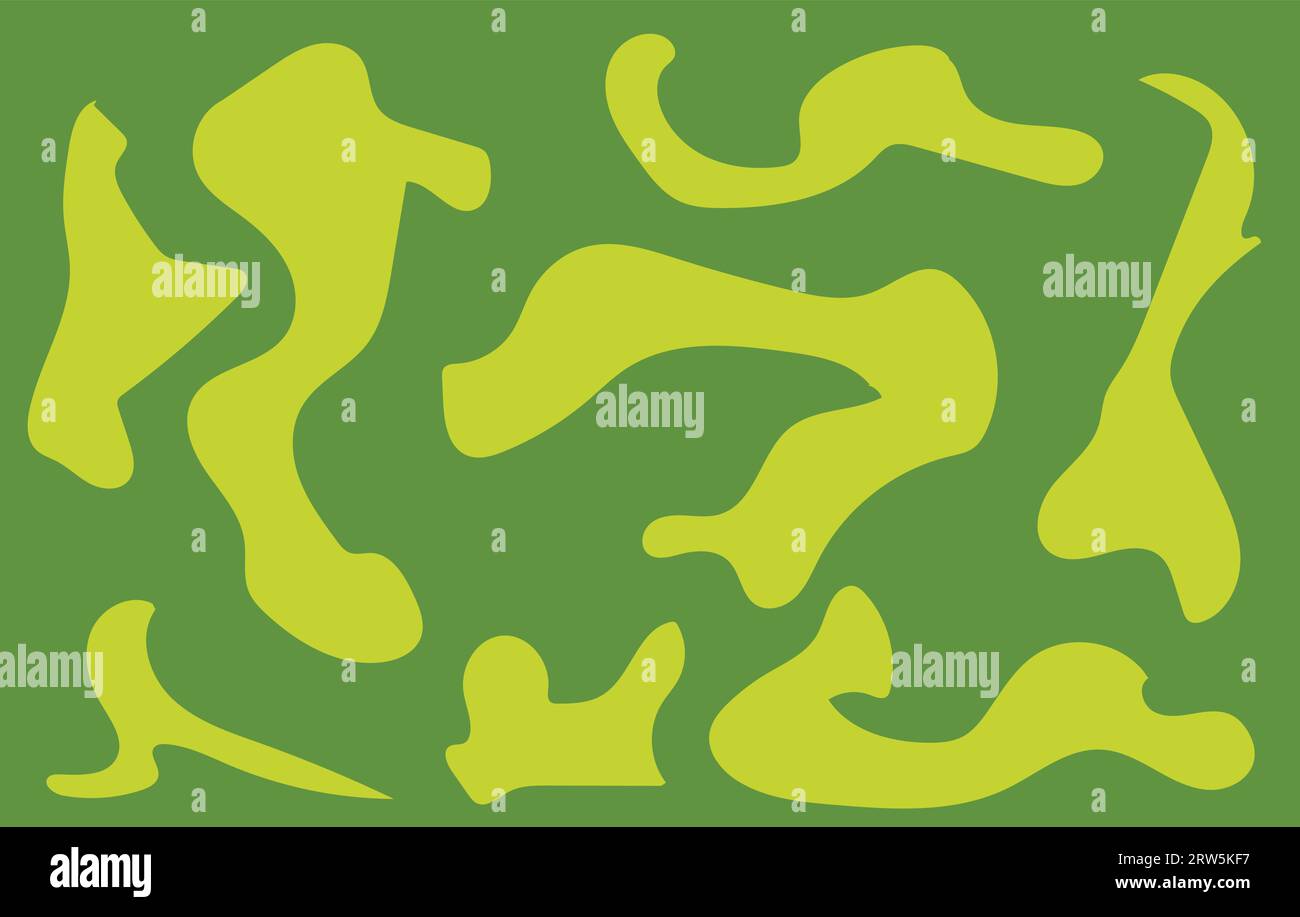 Gemusterter abstrakter, grün gestreifter Hintergrund. Stock Vektor