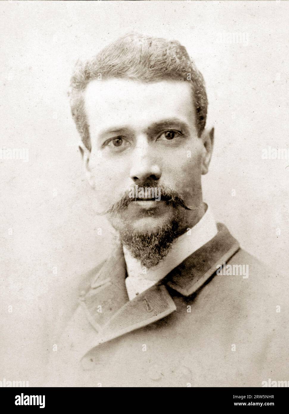 Porträt von Savorgnan de Brazza (1852-1905). Stockfoto