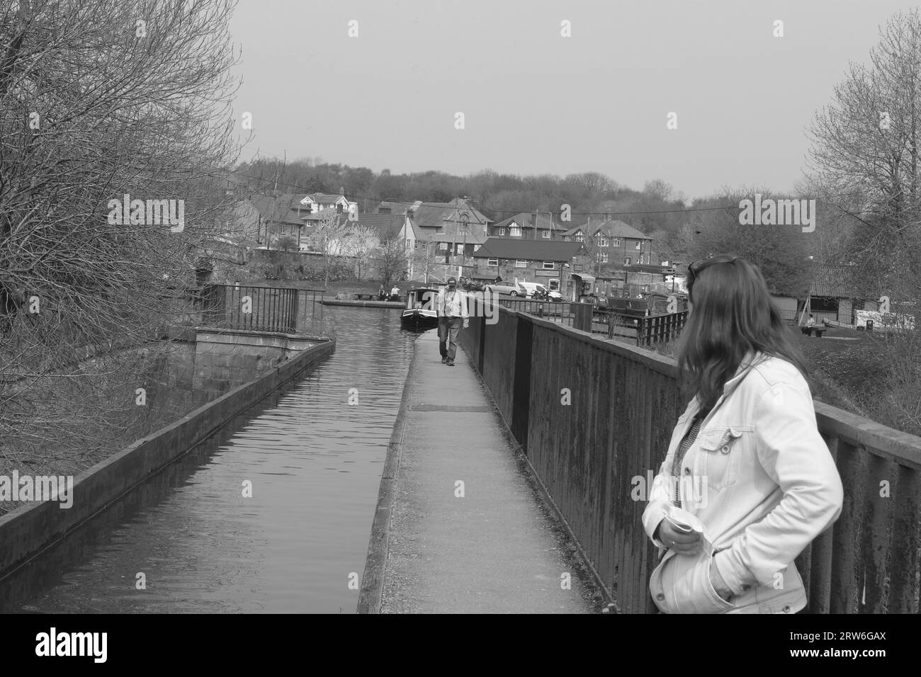 Pontcysyllte Aqueduct und Canal North Wales Stockfoto