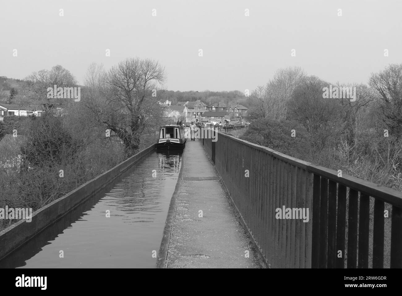 Pontcysyllte Aqueduct und Canal North Wales Stockfoto