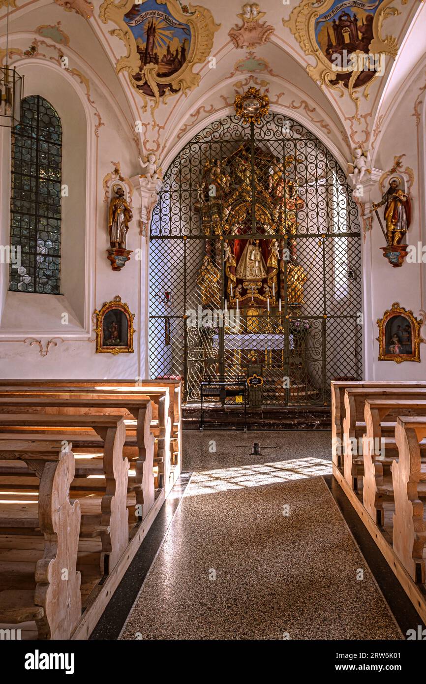 BAYERN : OBERALLGÄU - OBERSTDORG - LORETTO KAPELLE Stockfoto