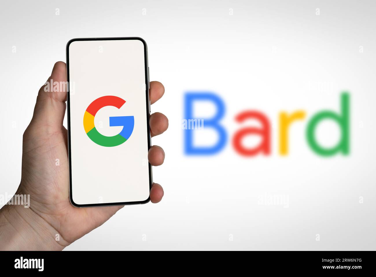 Google Bard – Chatbot für generative künstliche Intelligenz Stockfoto