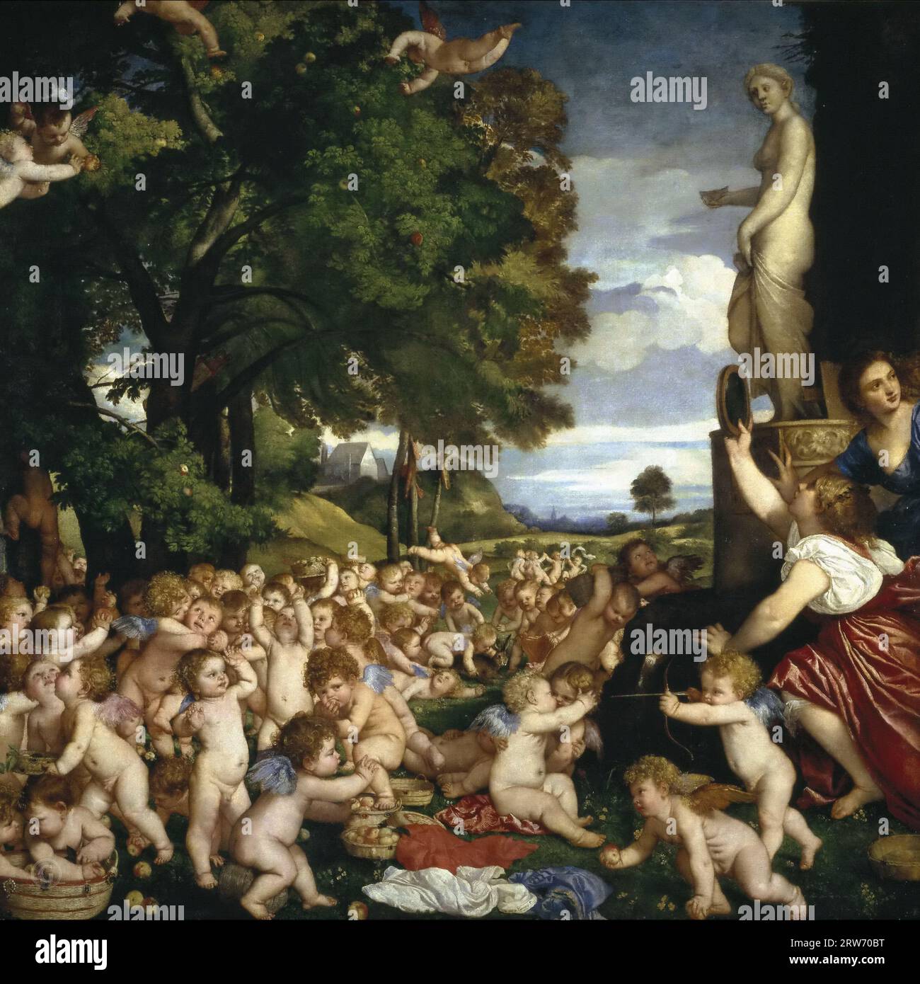 Tiziano, Vecellio di Gregorio -- die Anbetung der Venus - 1518 1519 Stockfoto