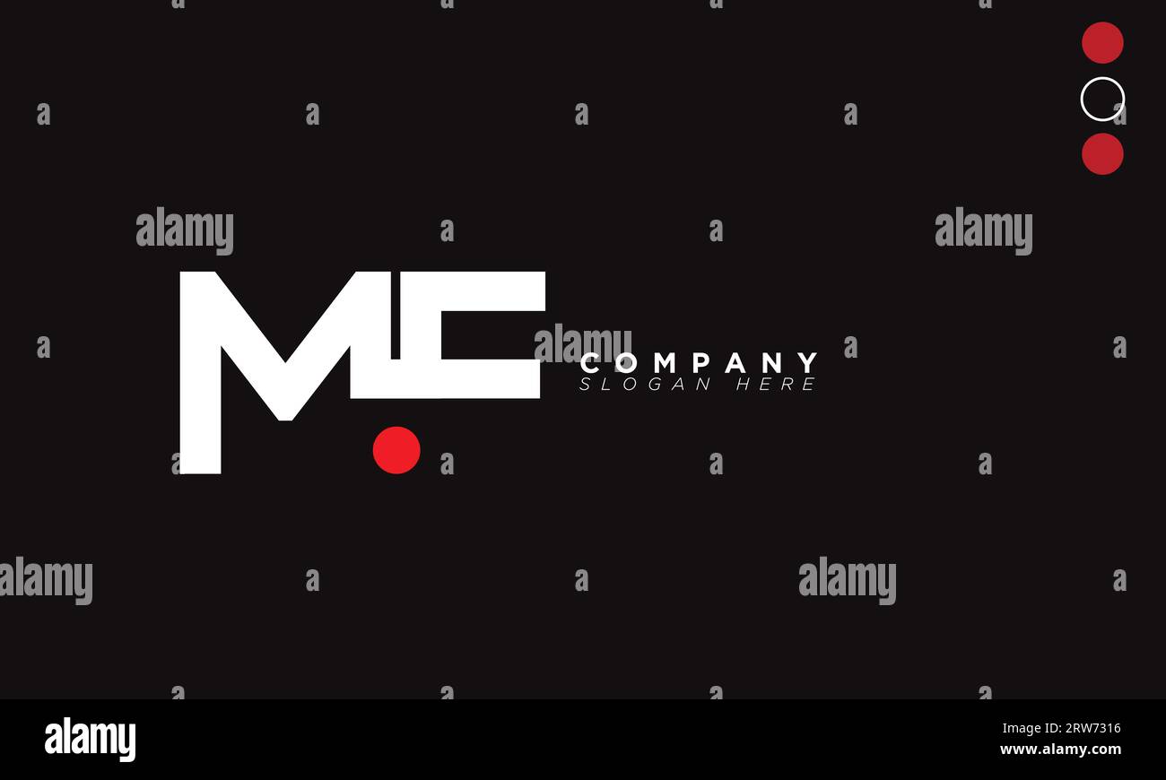 MF Alphabet Buchstaben Initialen Monogramm Logo Stock Vektor