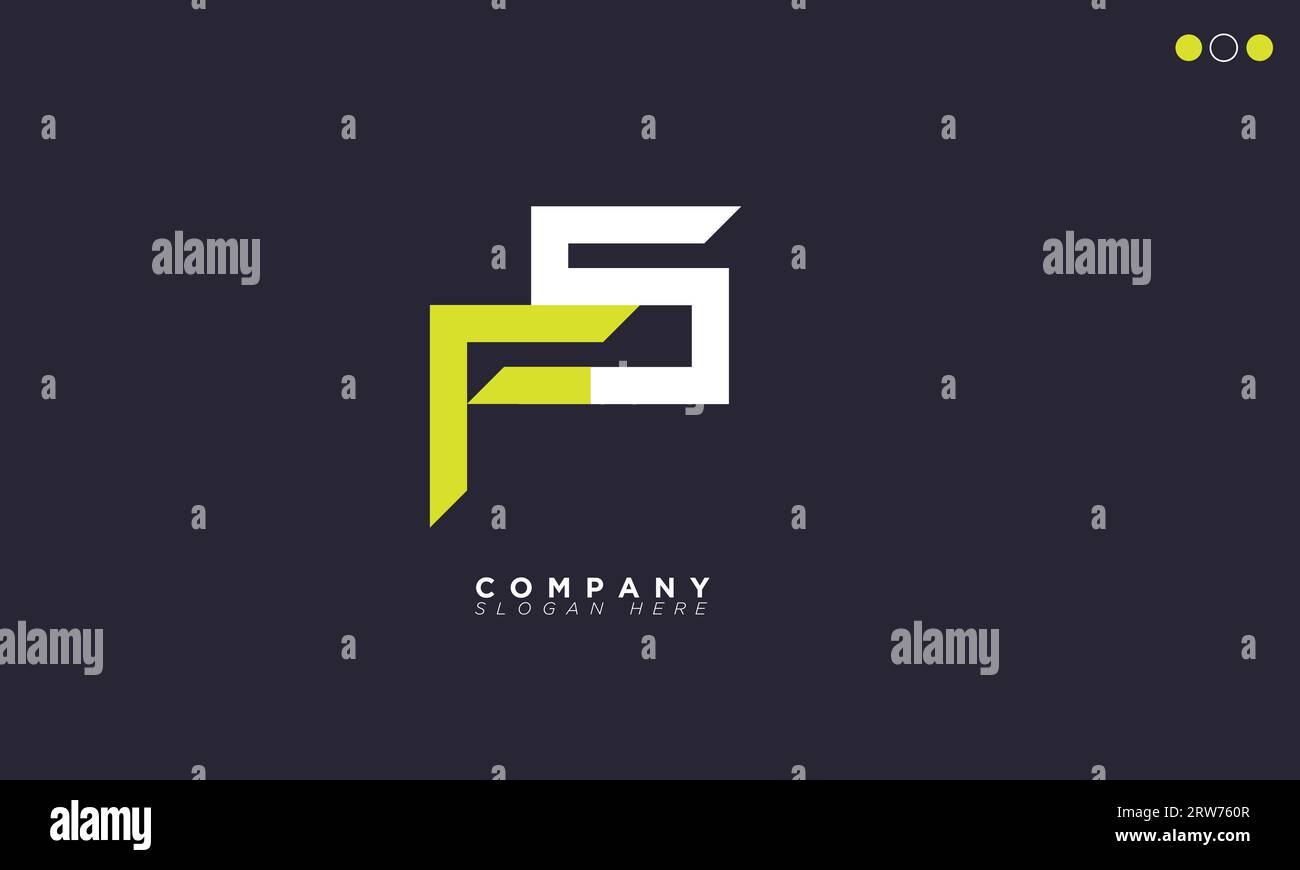 FS Alphabet Buchstaben Initialen Monogramm Logo Stock Vektor