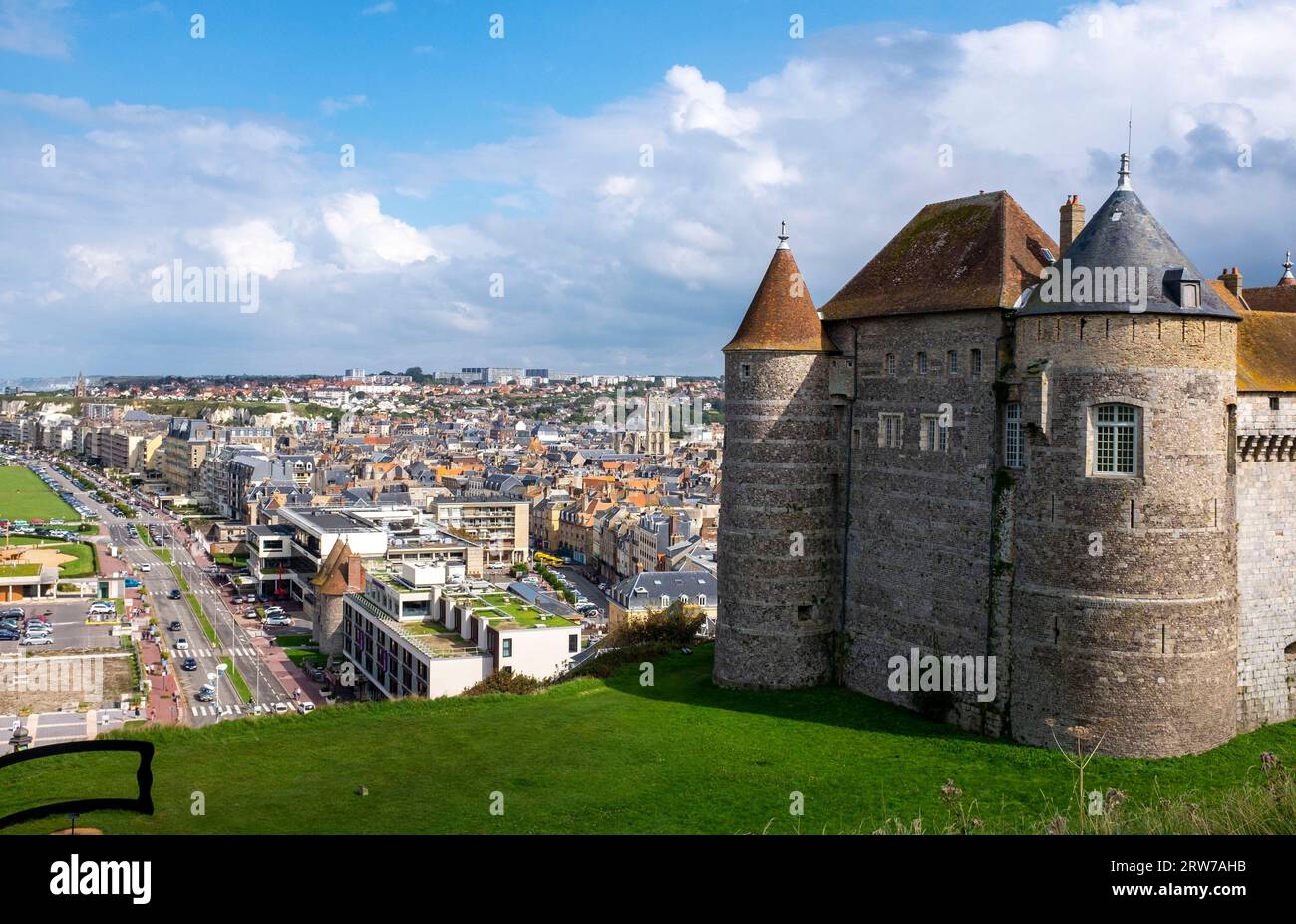 Das Chateau de Dieppe ist ein Schloss in der französischen Stadt Dieppe im seine-Maritime dpartement. Stockfoto