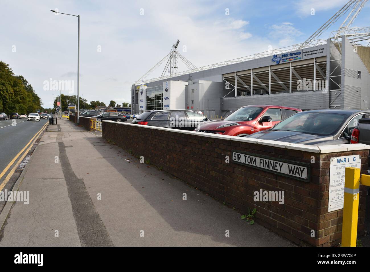 Preston North End Stadium, Deepdale. Stockfoto