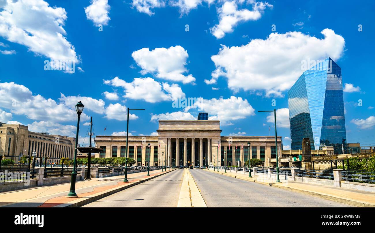 30th Street Station in Philadelphia, Pennsylvania, Vereinigte Staaten Stockfoto