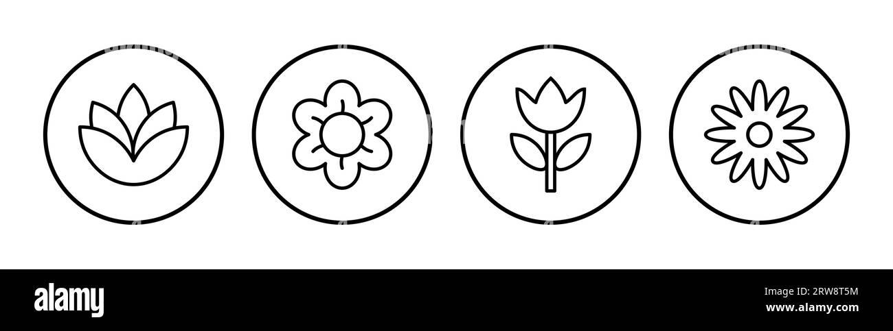 Vektor des Blumensymbols. Blumensymbol. Blumenlogo Stock Vektor Vektor des Blumensymbols. Blumensymbol. Blumenlogo Stock Vektor