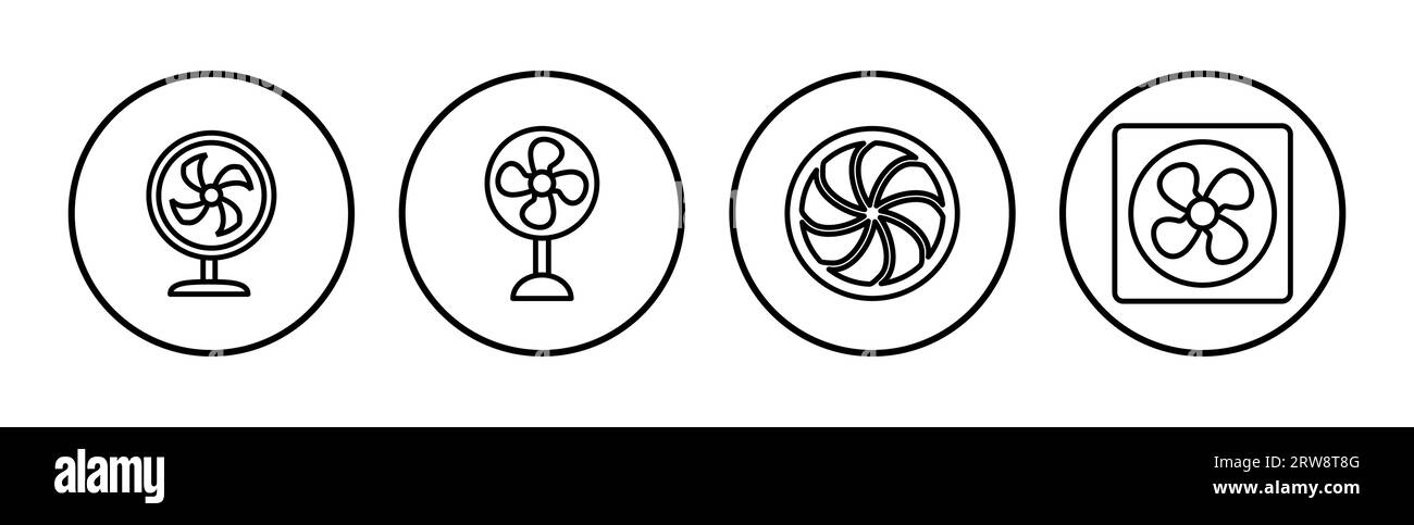 Vektor des Lüftersymbols. Gebläsesymbol. Propeller. Decke Stock Vektor Vektor des Lüftersymbols. Gebläsesymbol. Propeller. Decke Stock Vektor