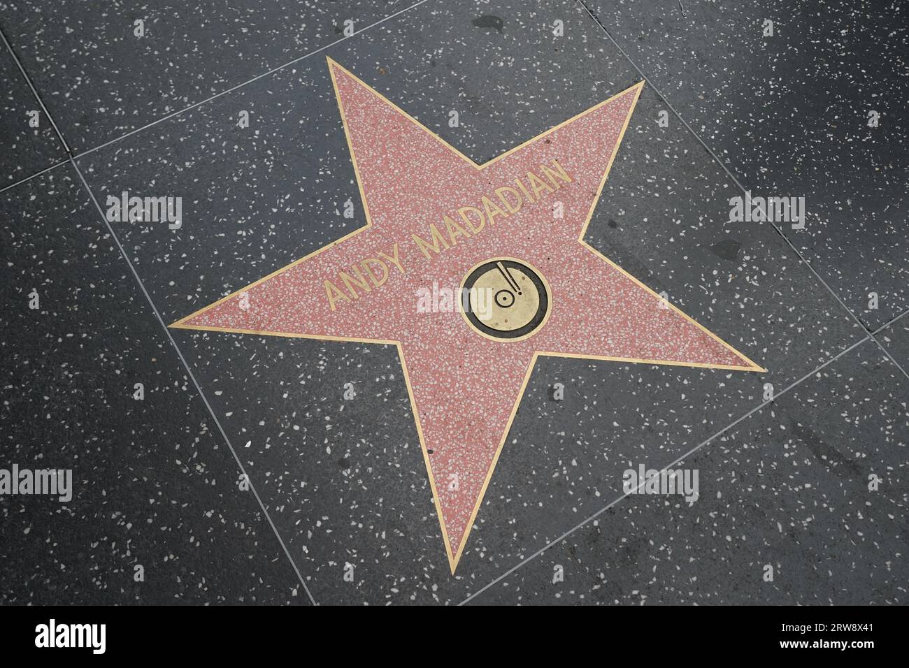 Andy Madadian Hollywood Walk of Fame Star Stockfoto