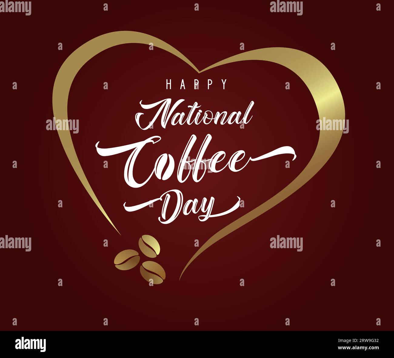 Herzlichen Glückwunsch zum Nationalen Kaffeetag. Social-Media-Beitrag zum Internationalen Kaffeetag. Netzwerkbanner. Werbegestaltung für Straßencafe Stock Vektor