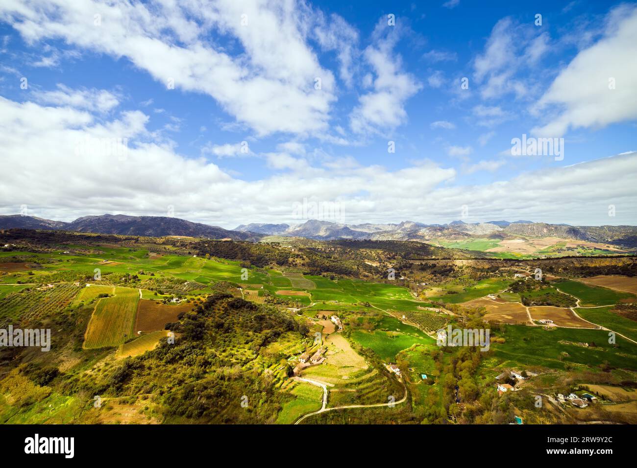 Malerische andalusische Landschaft, Südspanien Stockfoto