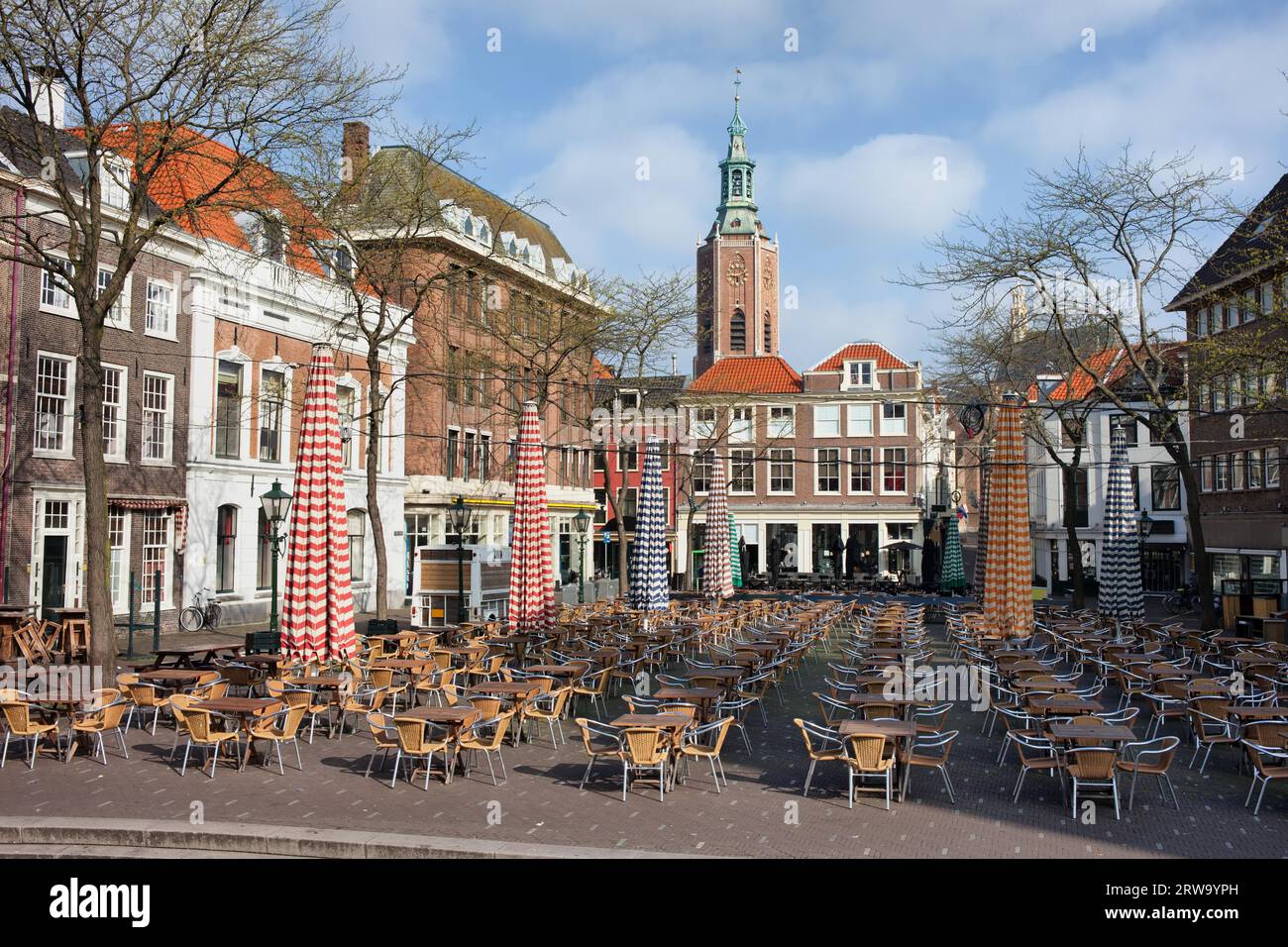 Grote Markt (Marktplatz) in den Haag, Südholland, Niederlande Stockfoto