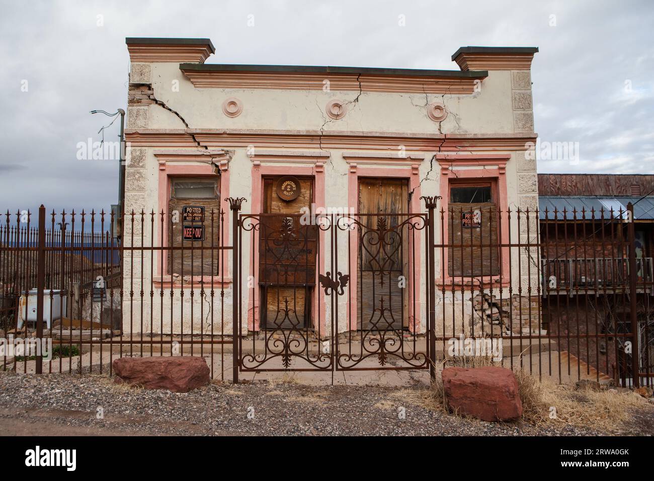 Jerome, USA, 3. Februar 2013: Jerome ist eine alte Goldgräberstadt in Arizona, USA Stockfoto