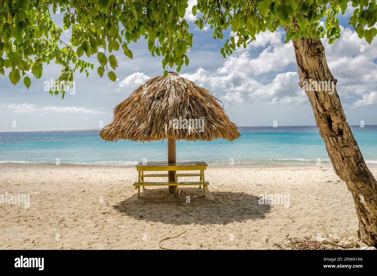 Grand Knip Beach in Curacao auf den Niederländischen Antillen, einer karibischen Insel Stockfoto