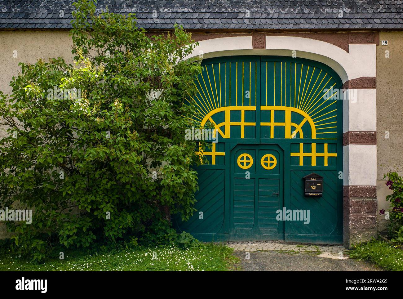 Thüringer Hoftor Stockfoto