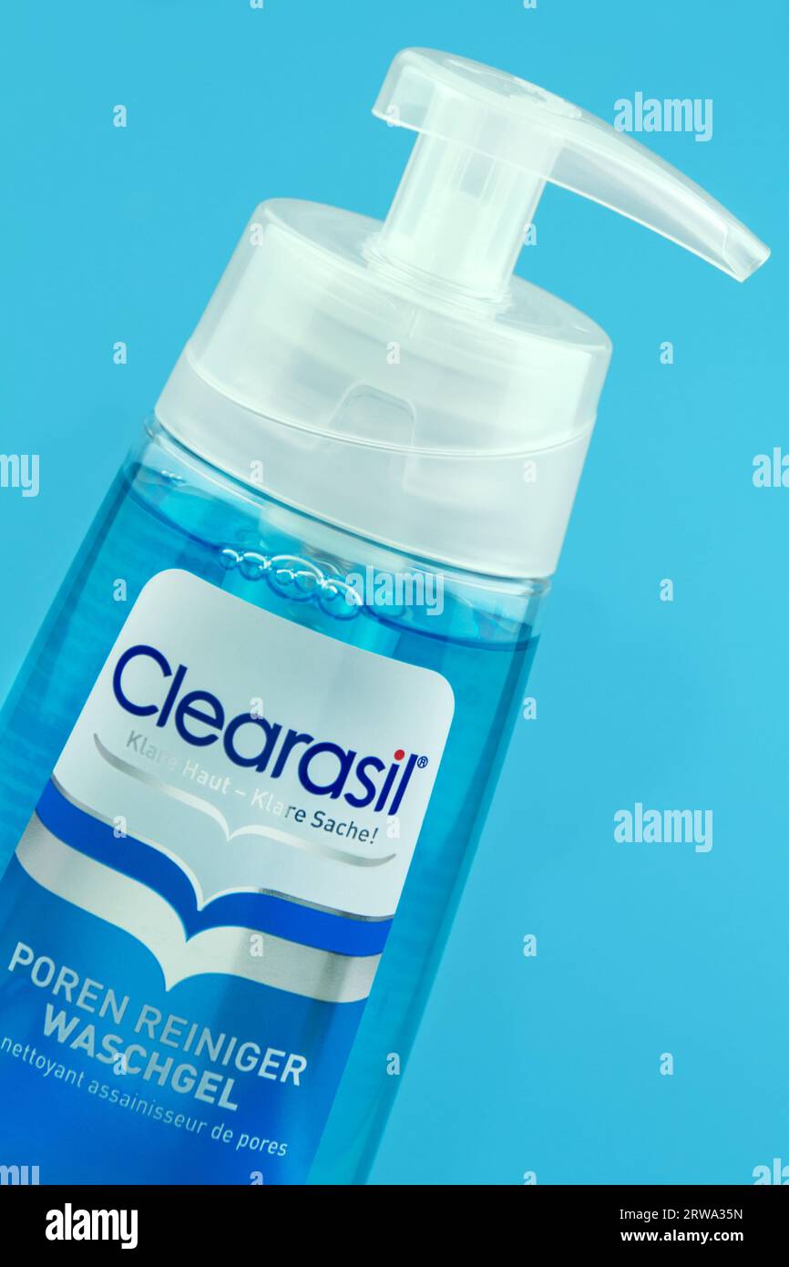 Clearasil Waschgel Nahaufnahme Stockfoto