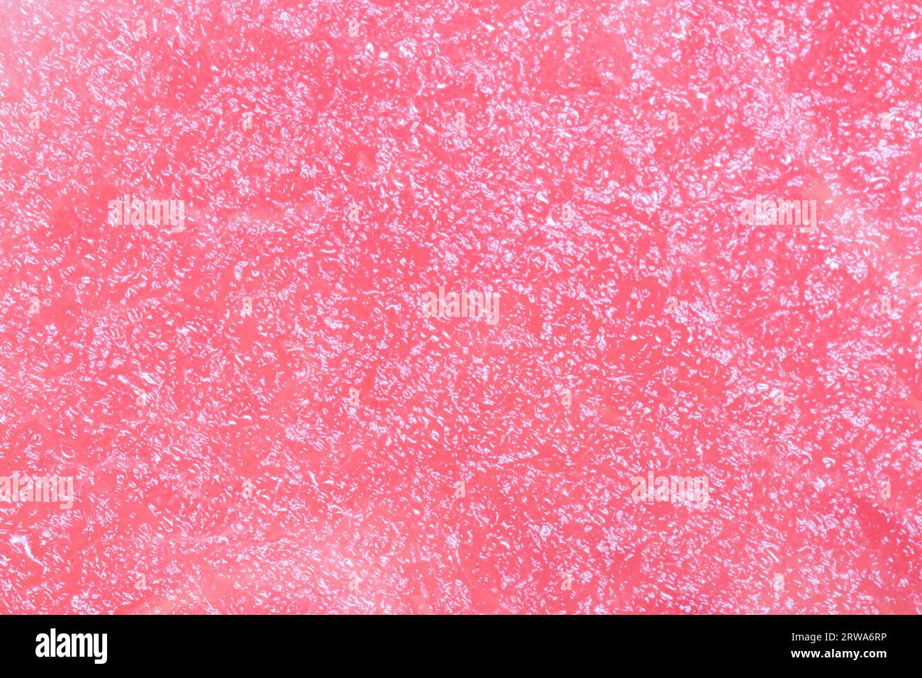 Nahaufnahme der rosa, frischen, saftigen Wassermelonen-Textur Stockfoto