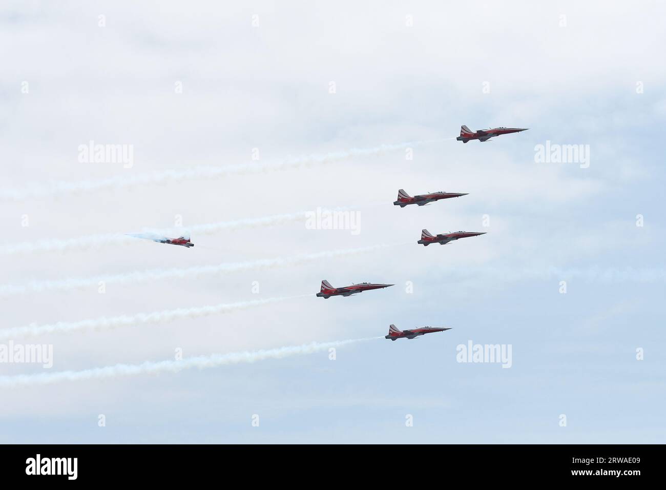Torre del Mar internationale Flugschau 2023. Provinz Málaga, Spanien. Stockfoto