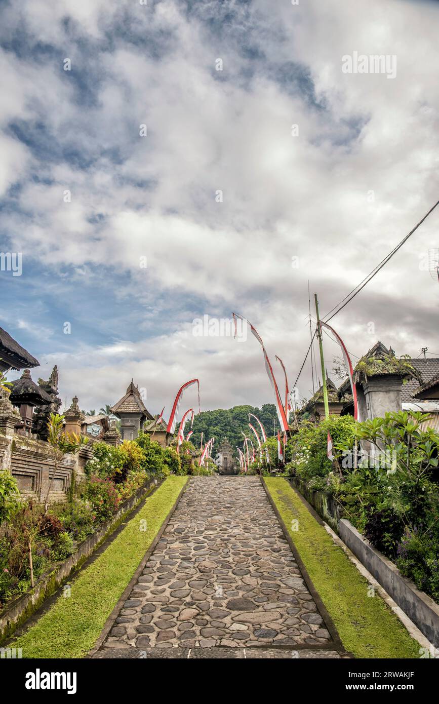 Penglipuran Village, alan Penglipuran, Kubu, Bangli Regency, Bali, Indonesien Stockfoto