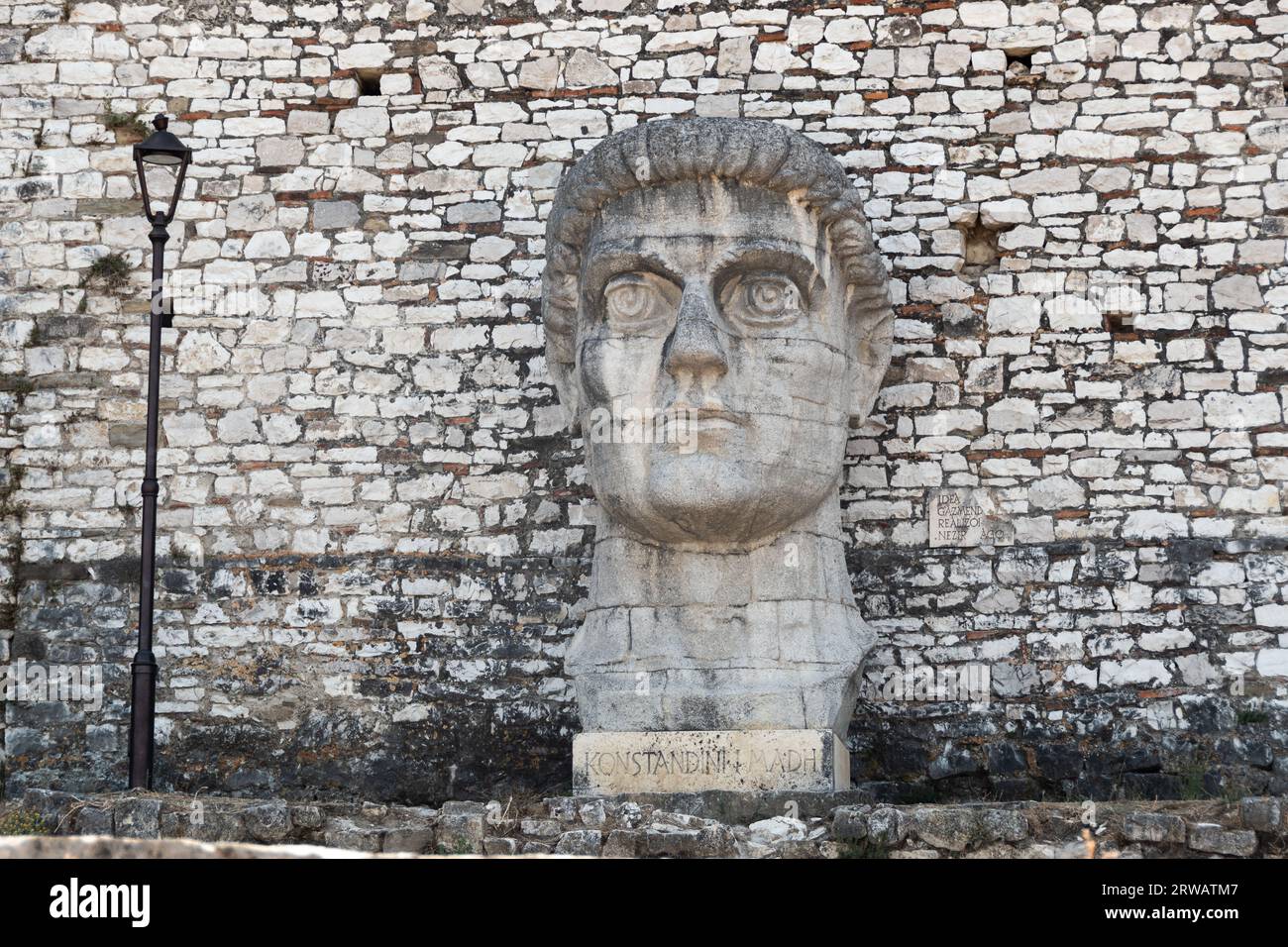 Detail von Berat, Weltkulturerbe-Stadt Albaniens Stockfoto