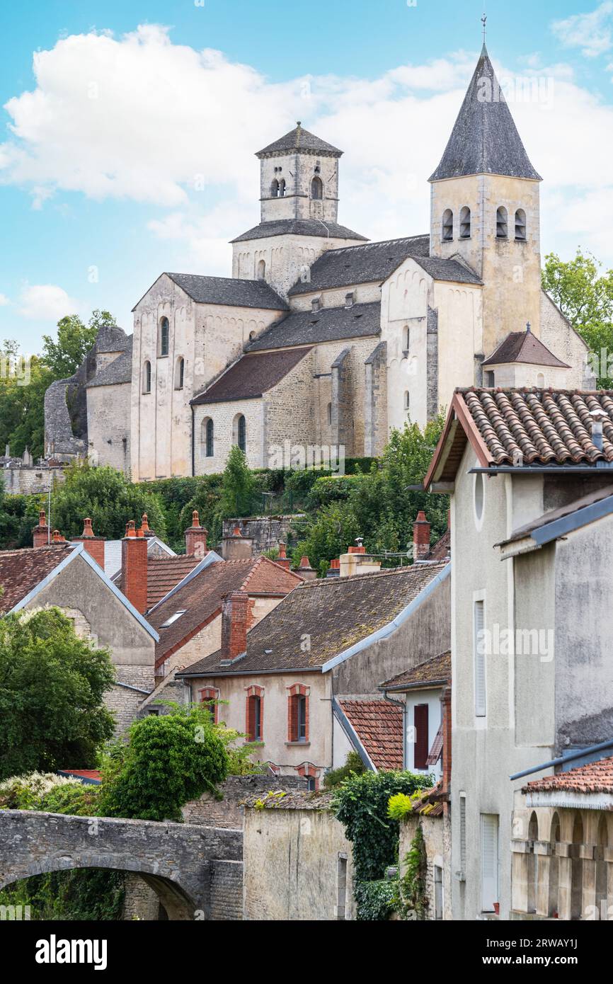 Kirche Saint-Vorles in Chatillon-sur-seine, in der Cote-DOR-Depp von Frankreich. Stockfoto
