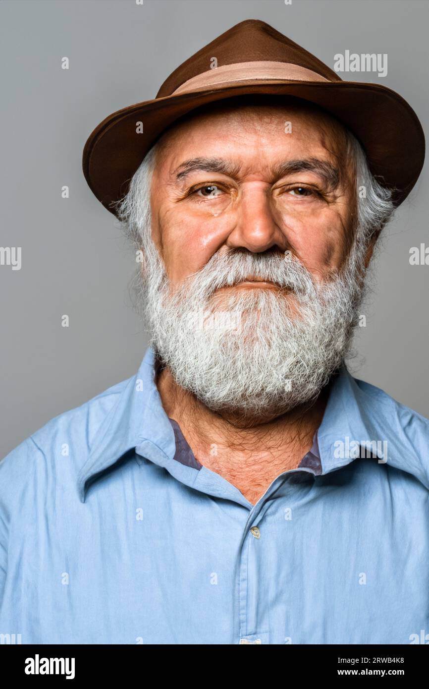 Porträt eines älteren Menschen Stockfoto