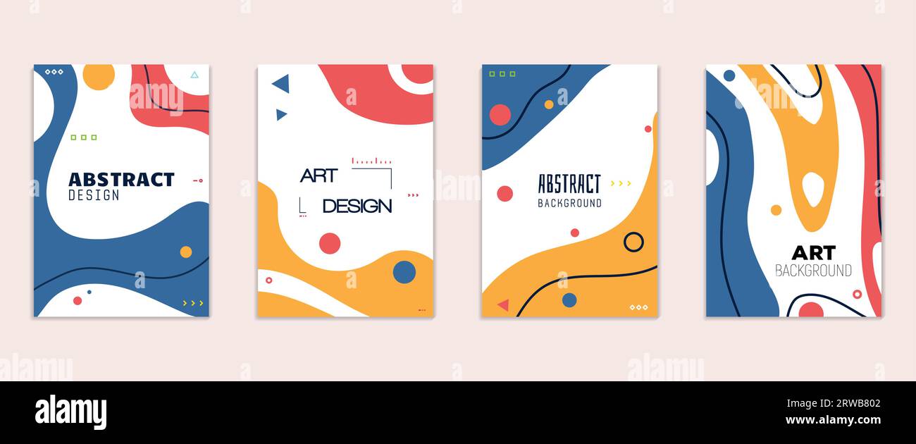 Abstrakte Hintergründe festgelegt Stock Vektor