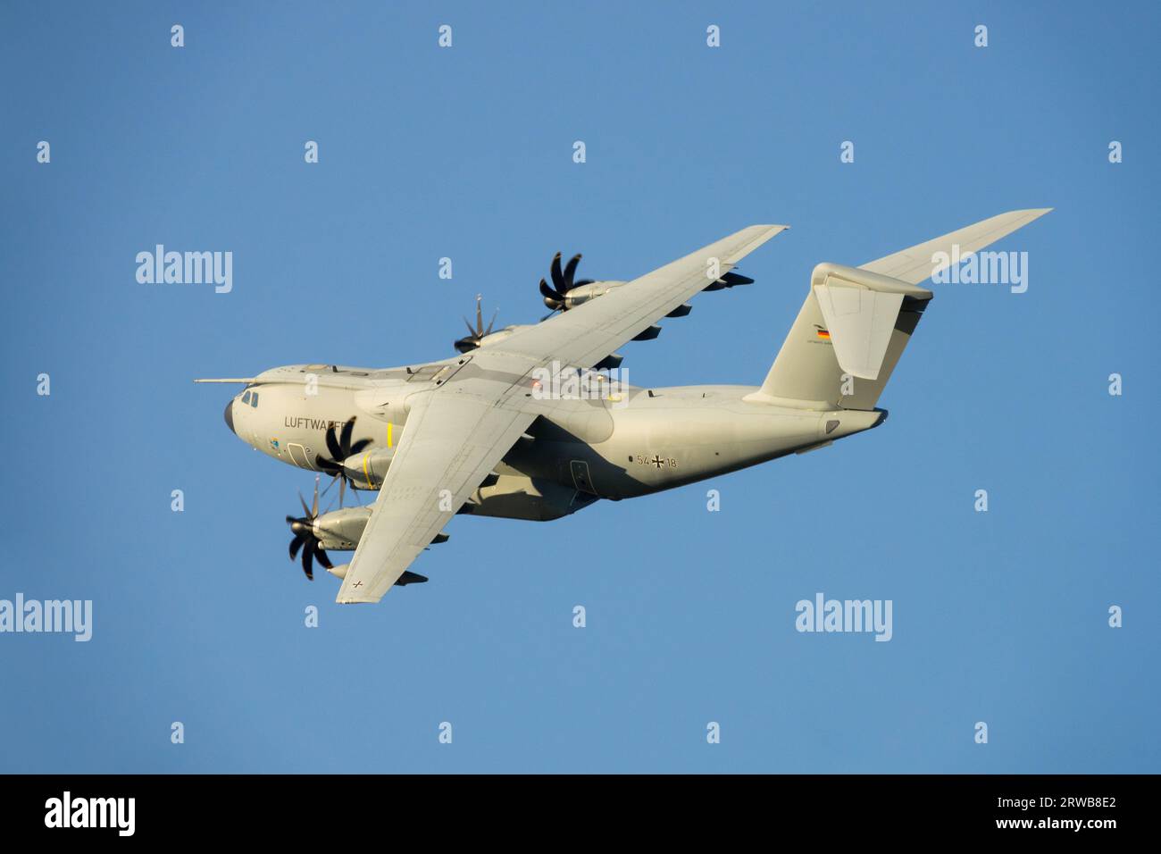 Deutsche Luftwaffe, Flugzeug, Airbus A400M Atlas, Militärtransport Stockfoto