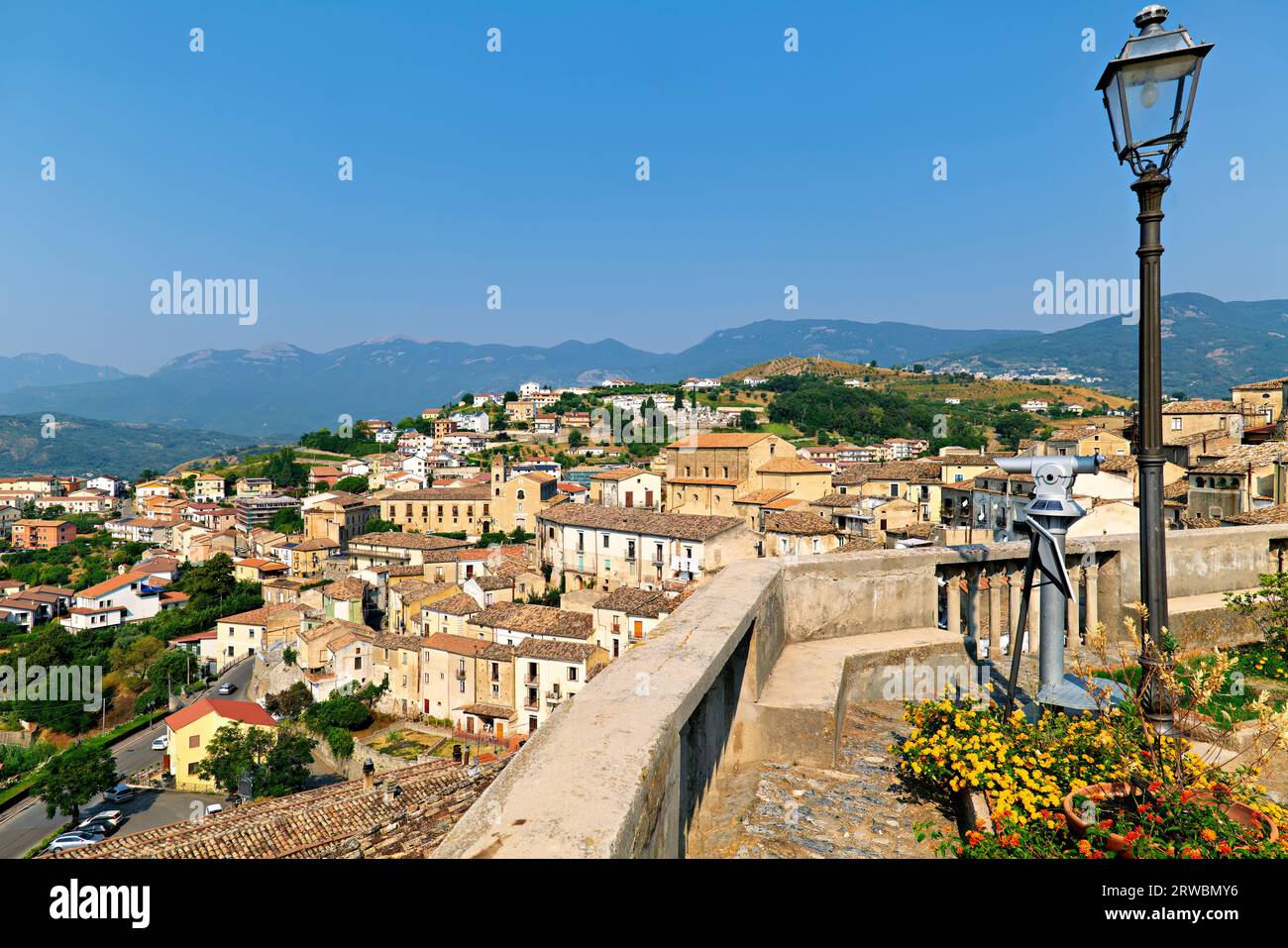 Altomonte Calabria Italien. Stadtbild Stockfoto