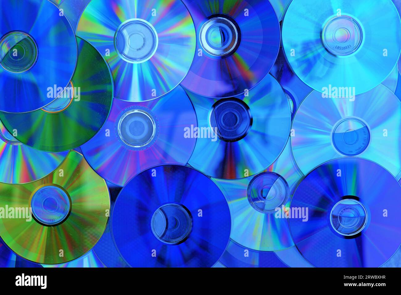 Die Compact Disc (CD) ist ein digitales Speichermedium für Musik. Das Foto kann als Textur oder Hintergrund verwendet werden. Stockfoto