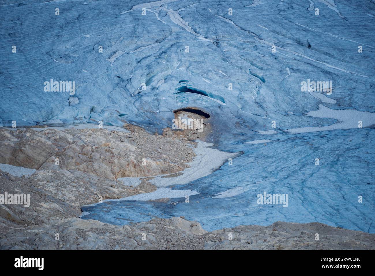 Dachstein-Gletscher und Berggipfel, Dachstein-Massiv Stockfoto