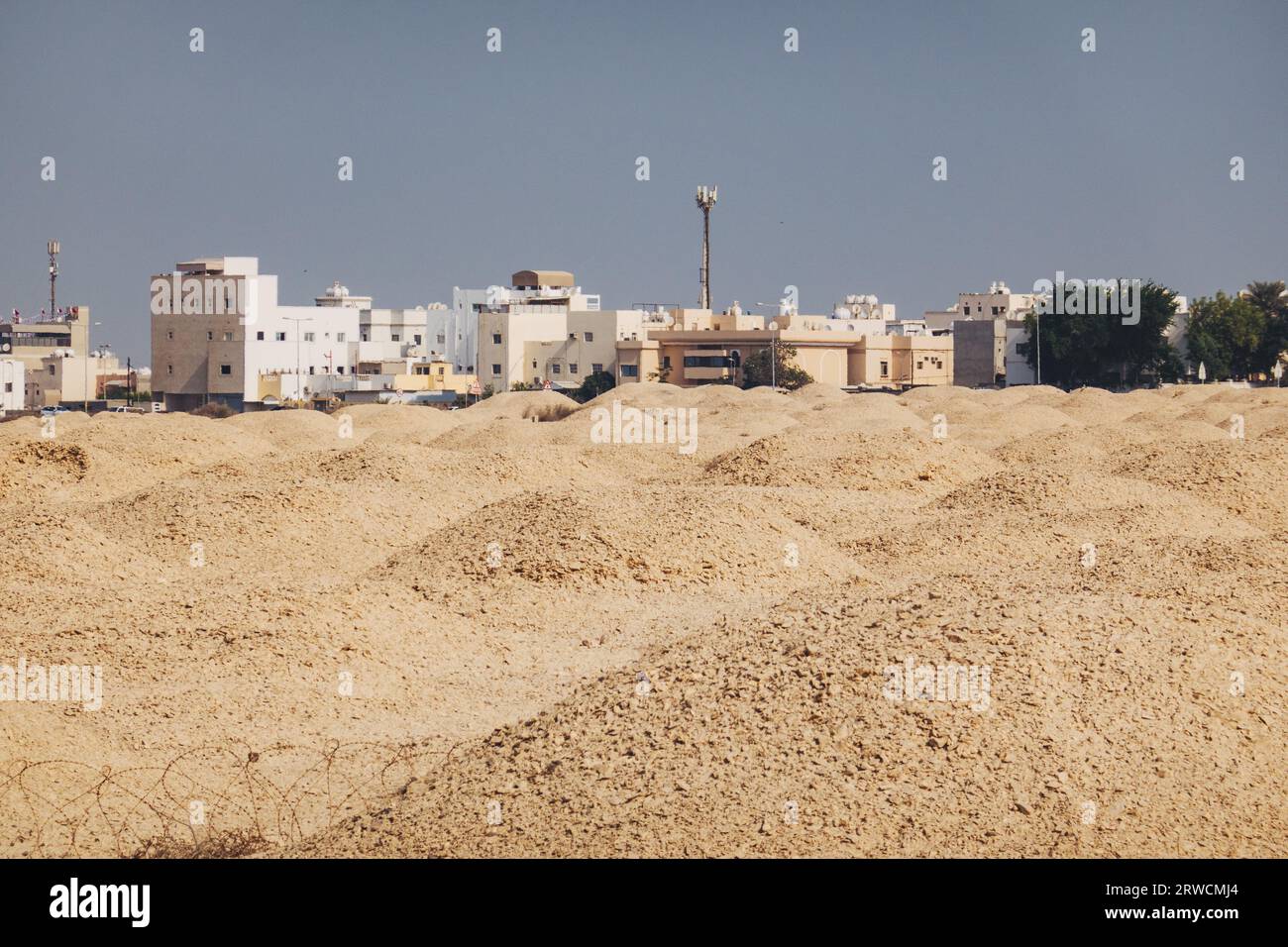 Das A'ali-Feld der Dilmun-Grabhügel, ein UNESCO-Weltkulturerbe in Manama, Bahrain, eine Nekropole aus dem Jahr 2200 v. Chr. Stockfoto
