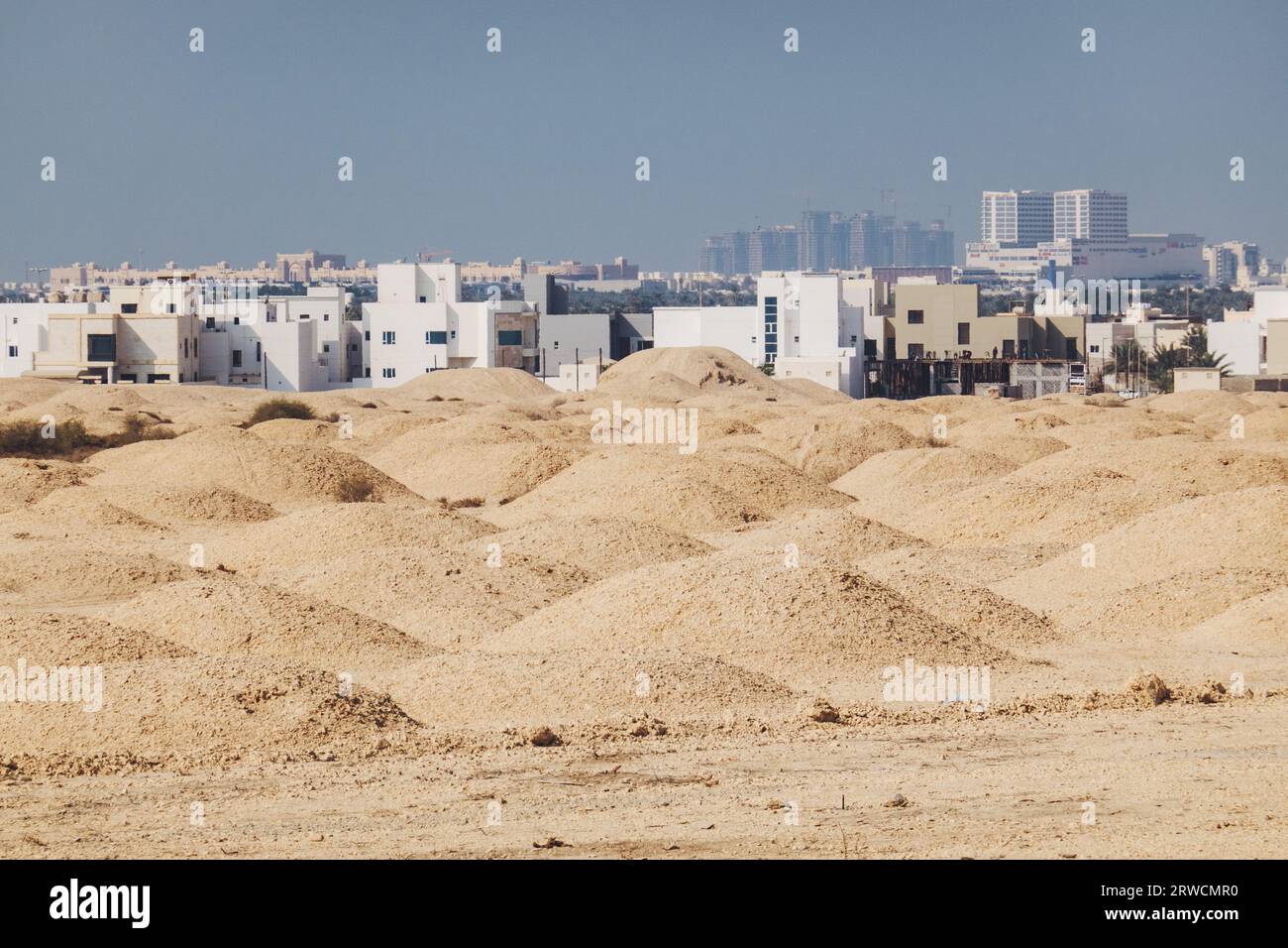 Das A'ali-Feld der Dilmun-Grabhügel, ein UNESCO-Weltkulturerbe in Manama, Bahrain, eine Nekropole aus dem Jahr 2200 v. Chr. Stockfoto